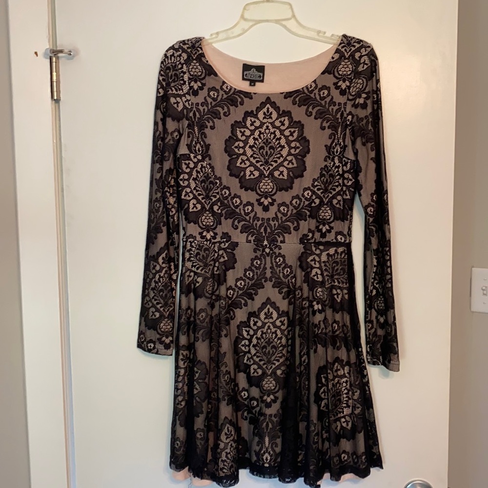 Angie Black overlay dress- Medium